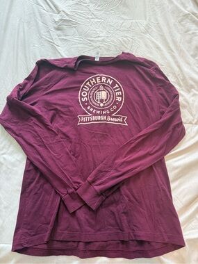Men's Long Sleeve Shirt - Maroon